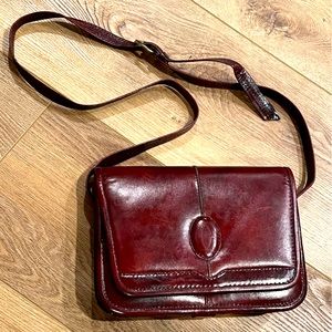 CARTIER❤️1970s/1980s Vintage Leather Bag Crossbody Long Strapimmaculate interior